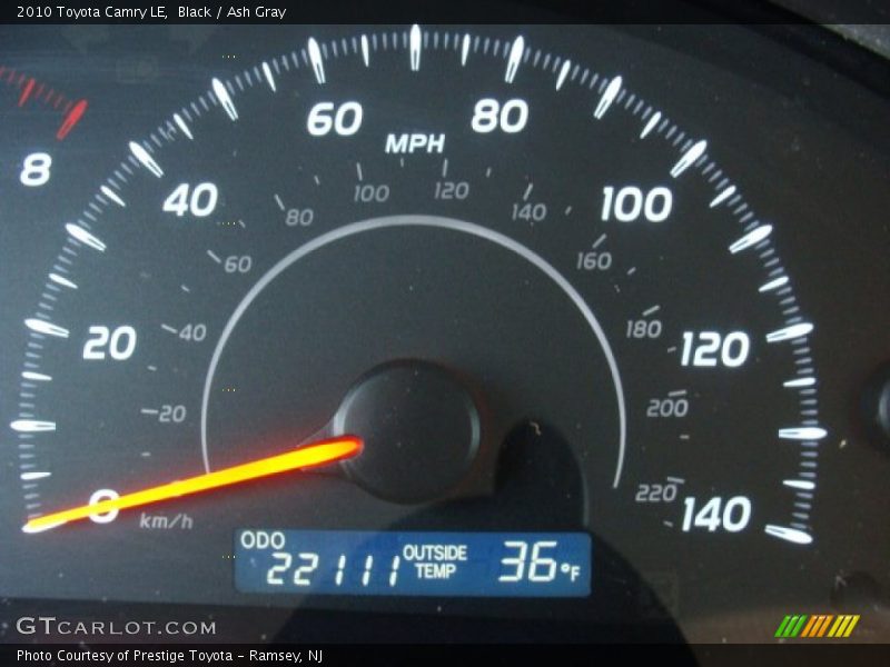 Black / Ash Gray 2010 Toyota Camry LE