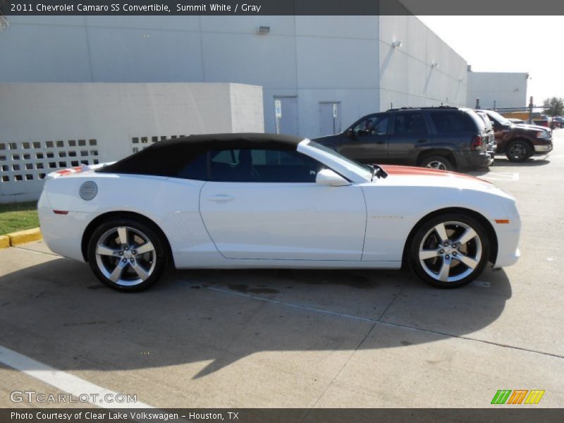 Summit White / Gray 2011 Chevrolet Camaro SS Convertible