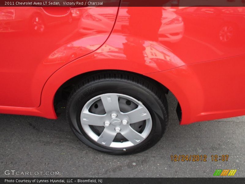 Victory Red / Charcoal 2011 Chevrolet Aveo LT Sedan