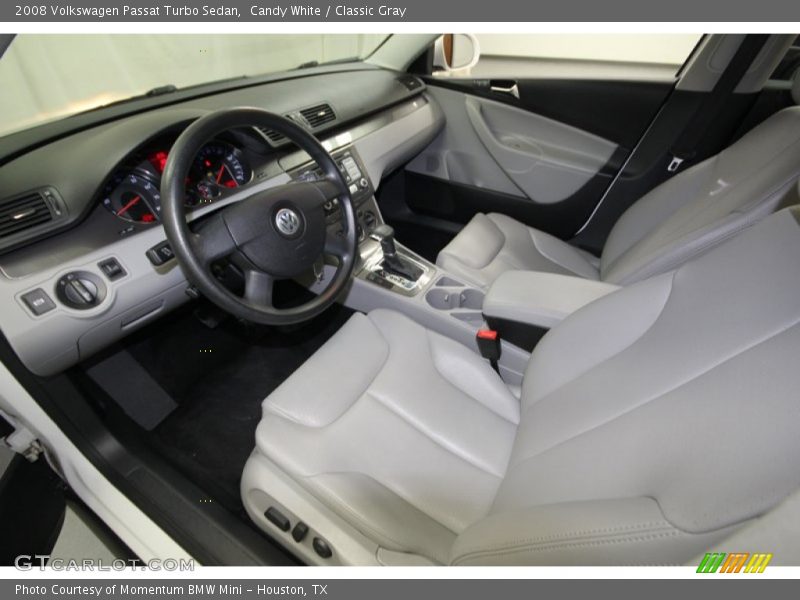 Candy White / Classic Gray 2008 Volkswagen Passat Turbo Sedan