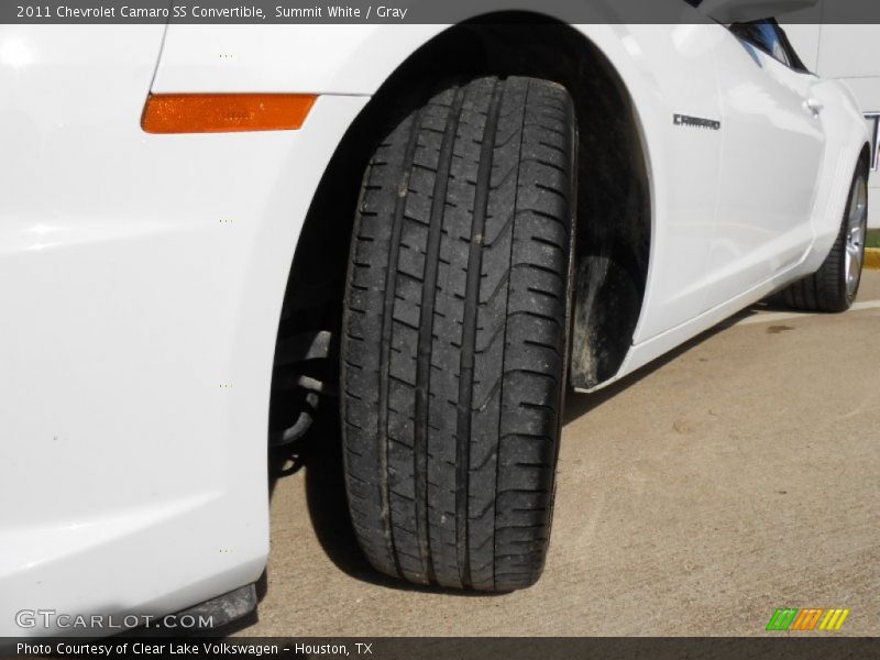 Summit White / Gray 2011 Chevrolet Camaro SS Convertible