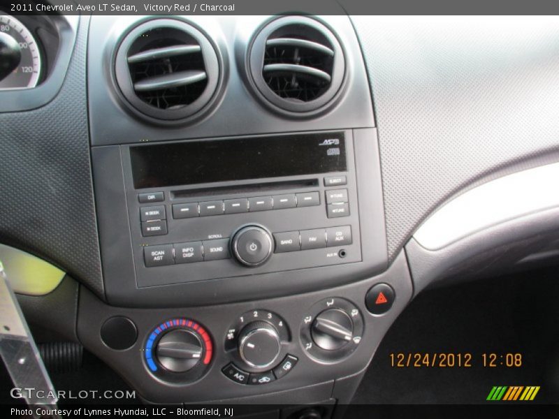 Victory Red / Charcoal 2011 Chevrolet Aveo LT Sedan