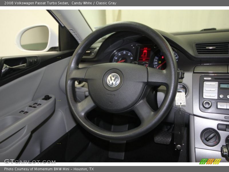 Candy White / Classic Gray 2008 Volkswagen Passat Turbo Sedan