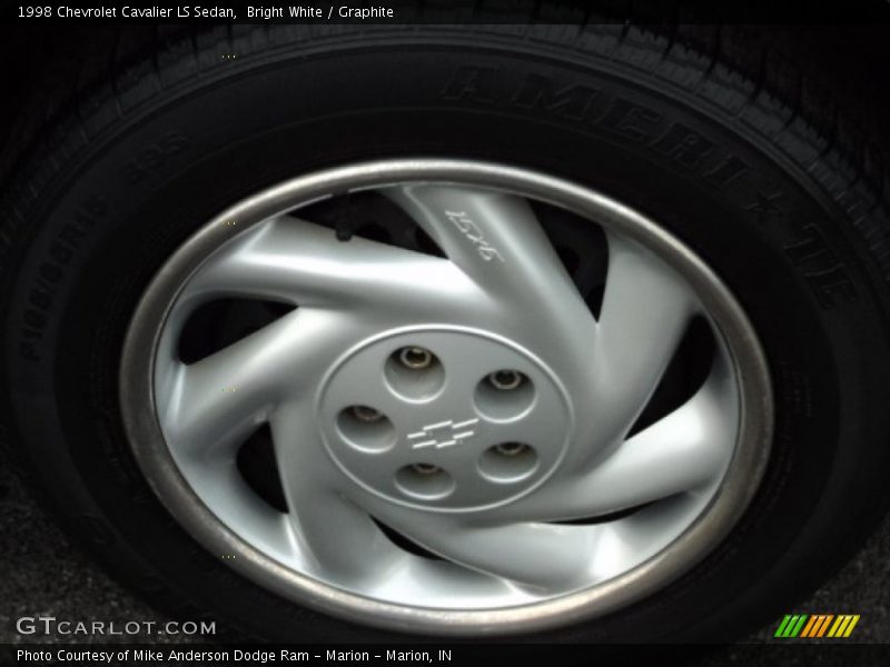 Bright White / Graphite 1998 Chevrolet Cavalier LS Sedan
