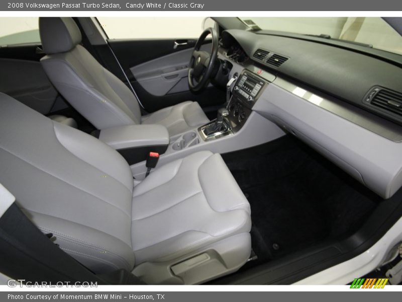 Candy White / Classic Gray 2008 Volkswagen Passat Turbo Sedan