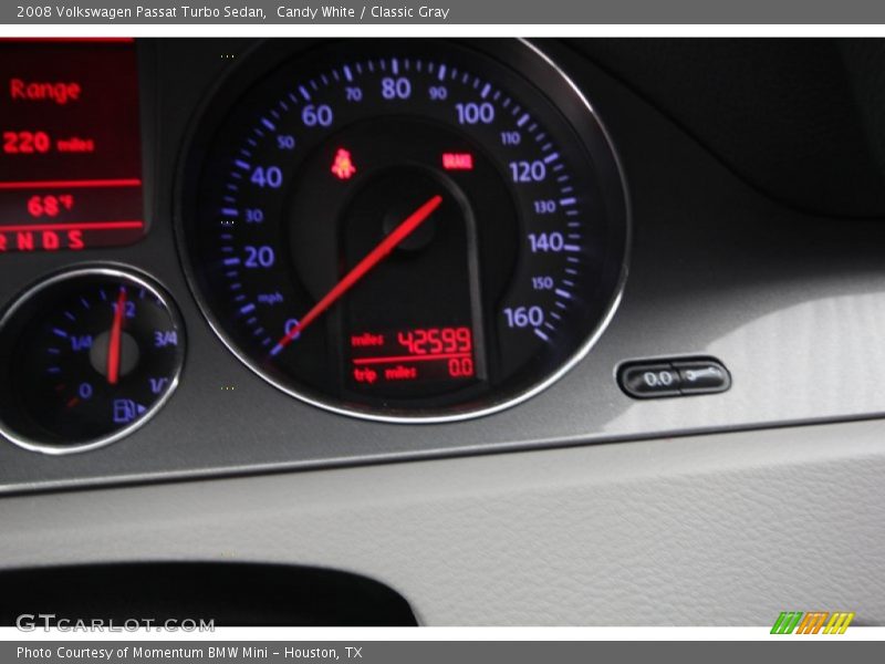 Candy White / Classic Gray 2008 Volkswagen Passat Turbo Sedan