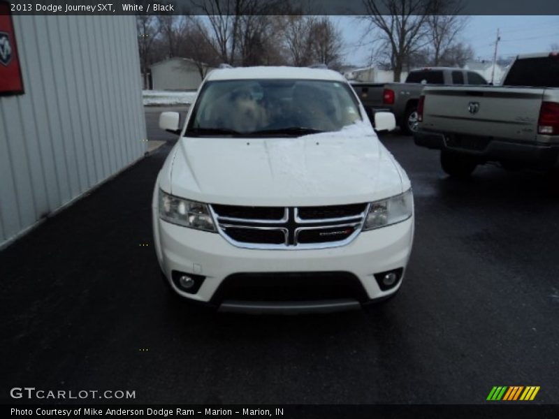 White / Black 2013 Dodge Journey SXT