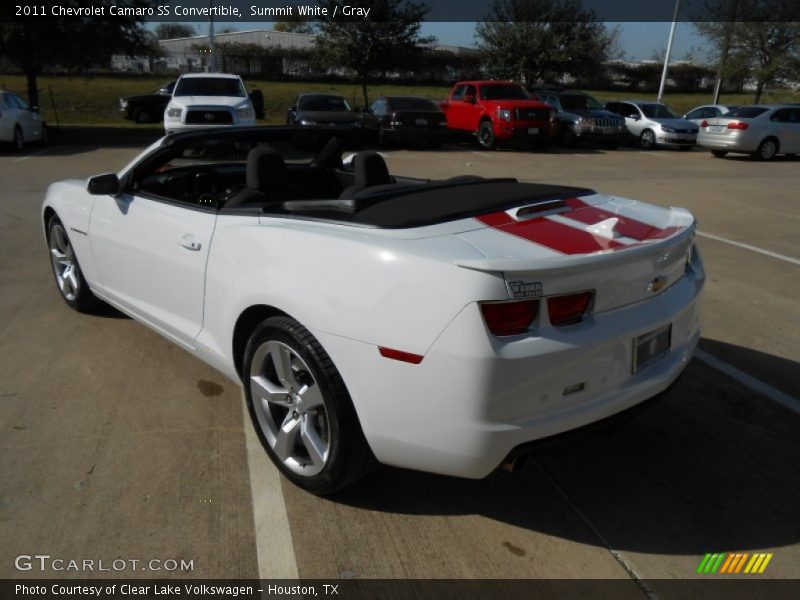 Summit White / Gray 2011 Chevrolet Camaro SS Convertible