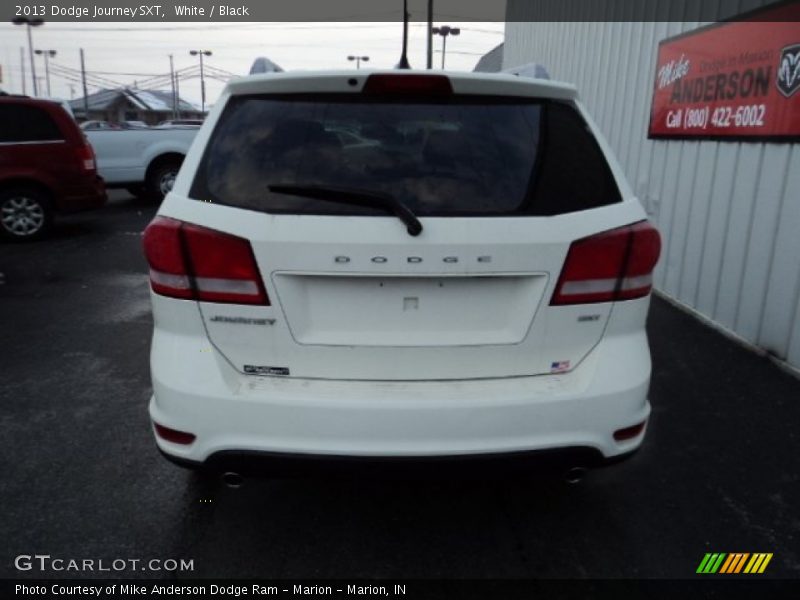 White / Black 2013 Dodge Journey SXT