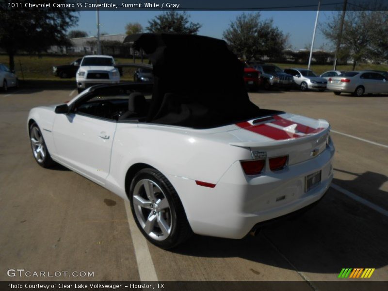 Summit White / Gray 2011 Chevrolet Camaro SS Convertible