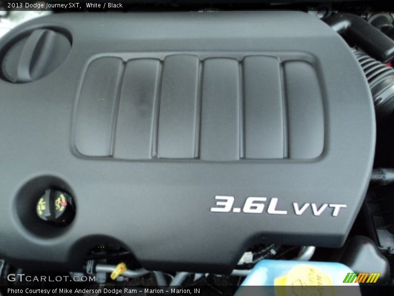 White / Black 2013 Dodge Journey SXT