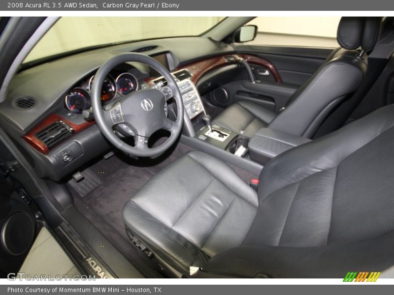 Ebony Interior - 2008 RL 3.5 AWD Sedan 