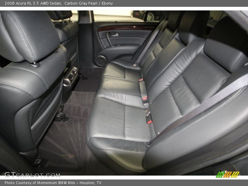 Rear Seat of 2008 RL 3.5 AWD Sedan