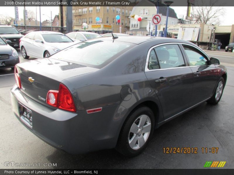 Dark Gray Metallic / Titanium Gray 2008 Chevrolet Malibu Hybrid Sedan