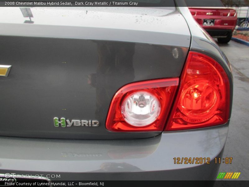 Dark Gray Metallic / Titanium Gray 2008 Chevrolet Malibu Hybrid Sedan