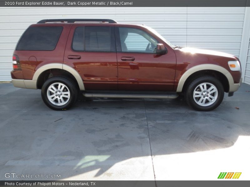 Dark Copper Metallic / Black/Camel 2010 Ford Explorer Eddie Bauer