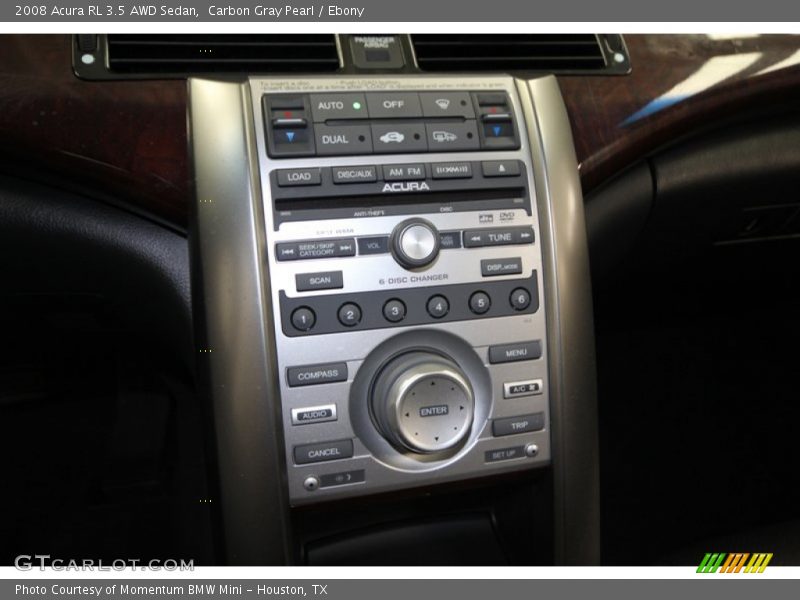 Controls of 2008 RL 3.5 AWD Sedan