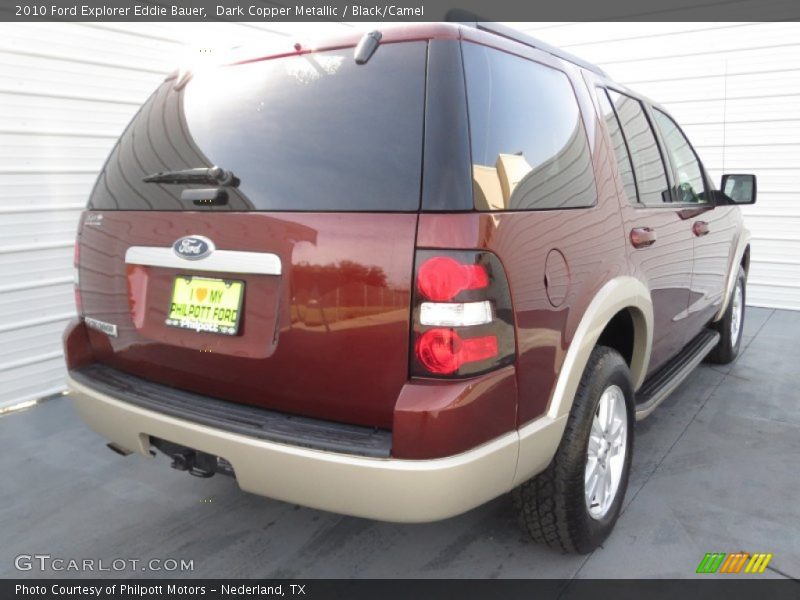 Dark Copper Metallic / Black/Camel 2010 Ford Explorer Eddie Bauer