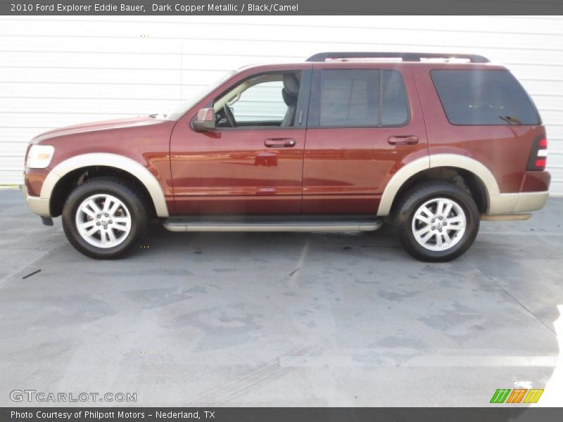 Dark Copper Metallic / Black/Camel 2010 Ford Explorer Eddie Bauer