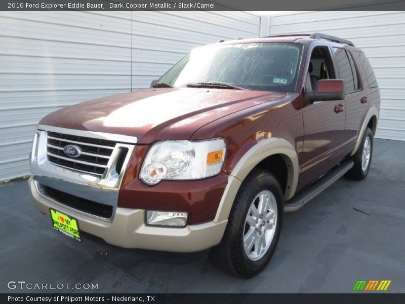 Dark Copper Metallic / Black/Camel 2010 Ford Explorer Eddie Bauer