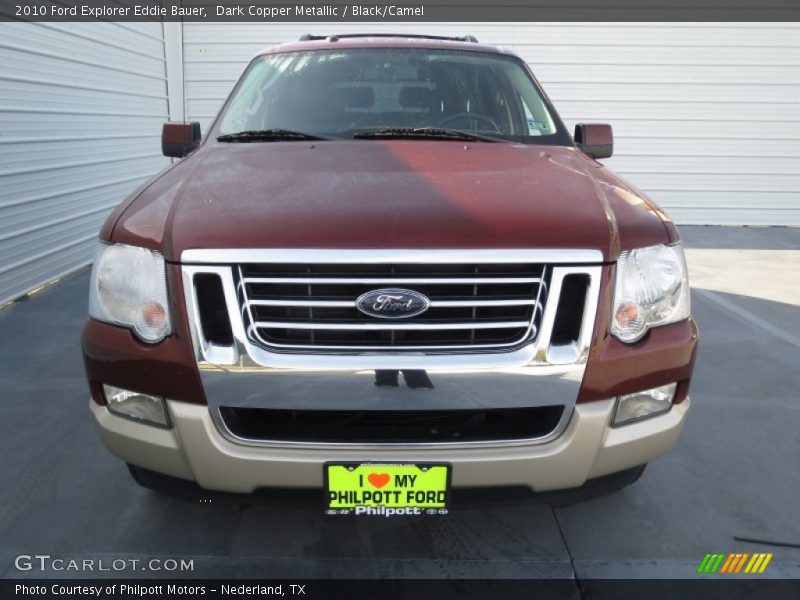 Dark Copper Metallic / Black/Camel 2010 Ford Explorer Eddie Bauer