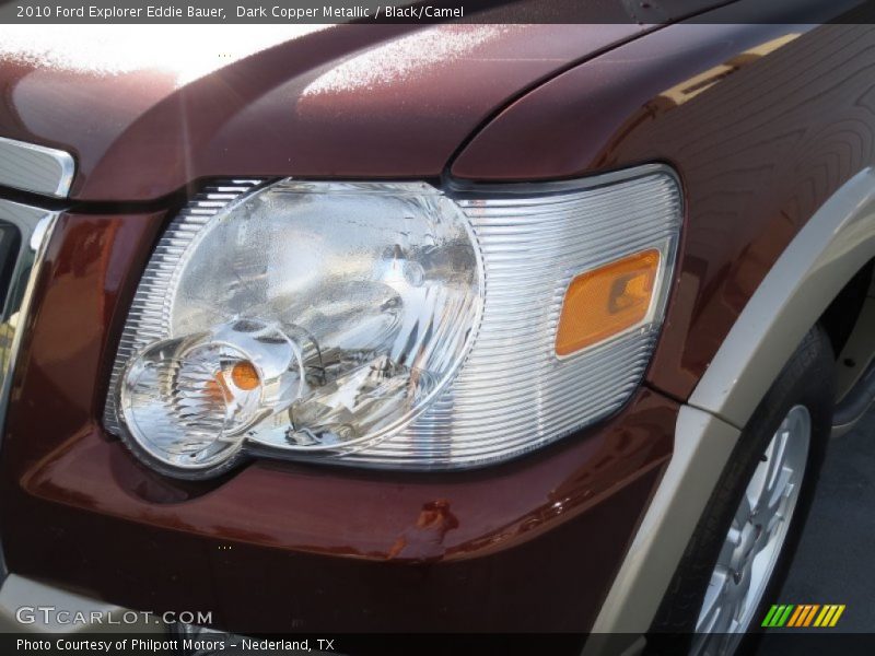 Dark Copper Metallic / Black/Camel 2010 Ford Explorer Eddie Bauer