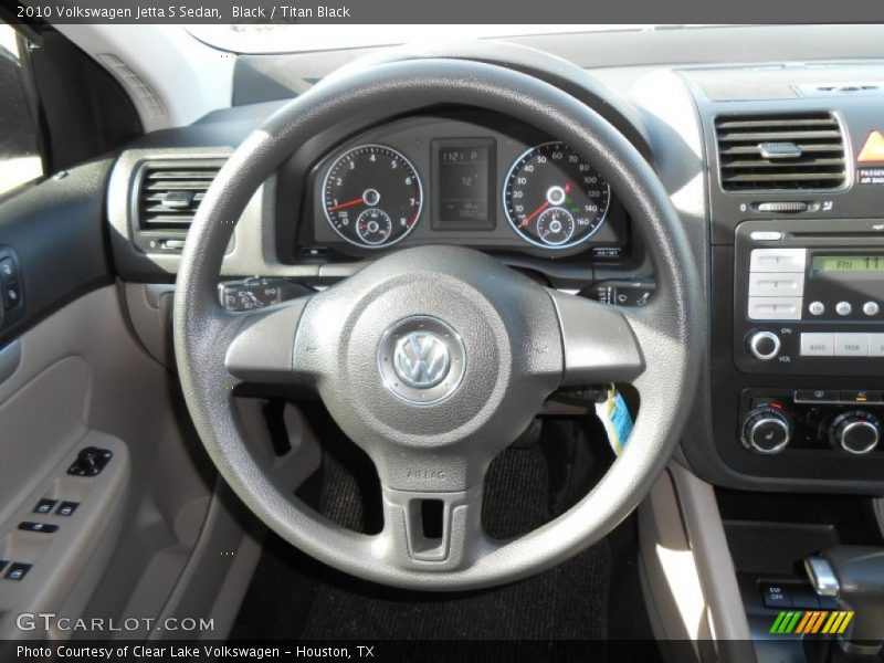 Black / Titan Black 2010 Volkswagen Jetta S Sedan