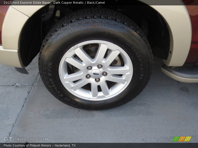Dark Copper Metallic / Black/Camel 2010 Ford Explorer Eddie Bauer