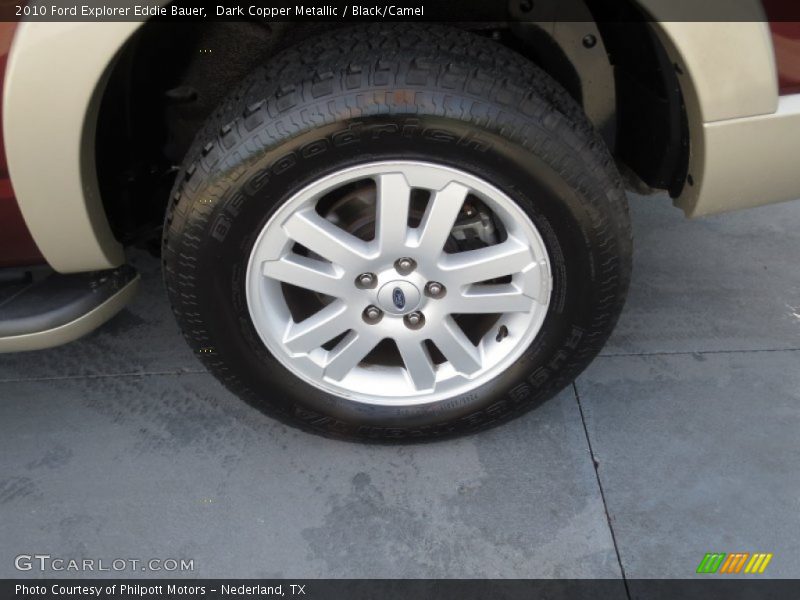 Dark Copper Metallic / Black/Camel 2010 Ford Explorer Eddie Bauer
