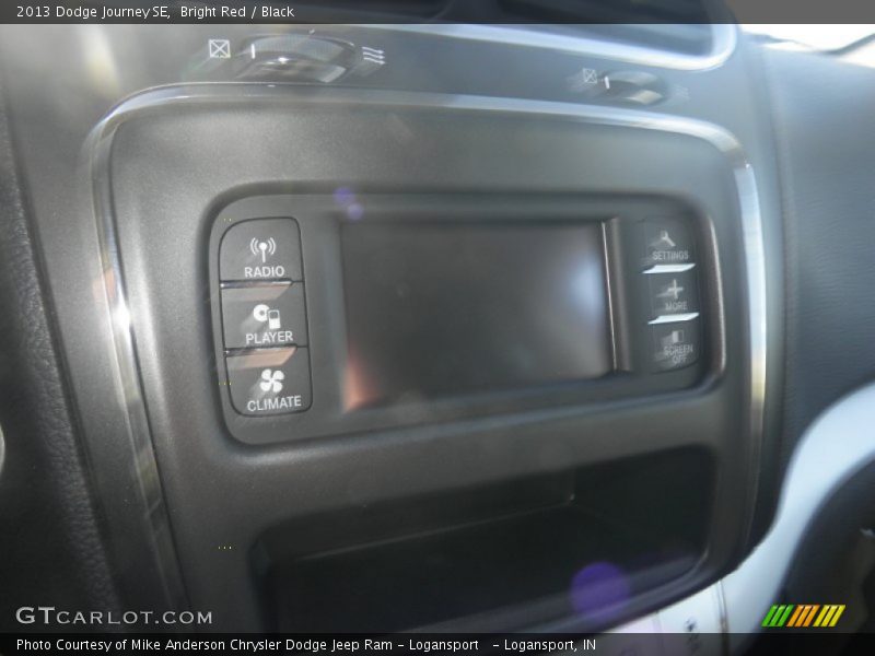 Bright Red / Black 2013 Dodge Journey SE