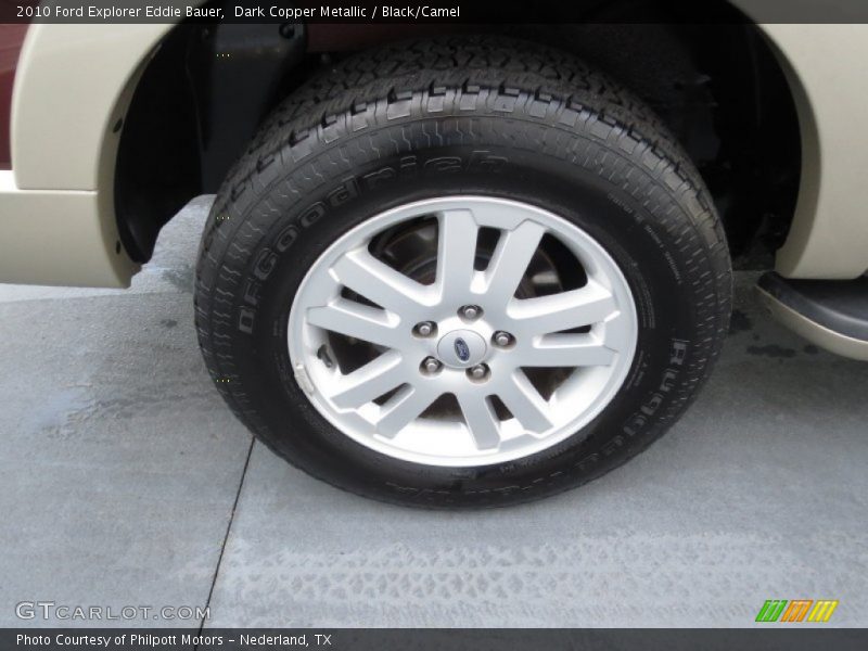 Dark Copper Metallic / Black/Camel 2010 Ford Explorer Eddie Bauer