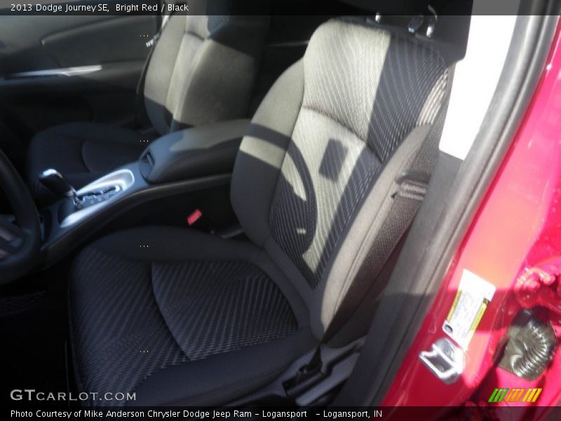 Bright Red / Black 2013 Dodge Journey SE