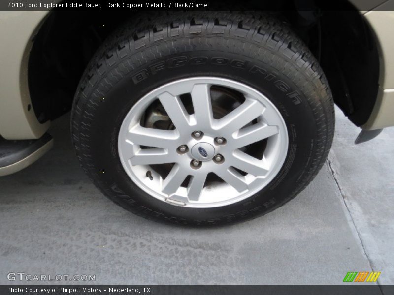 Dark Copper Metallic / Black/Camel 2010 Ford Explorer Eddie Bauer