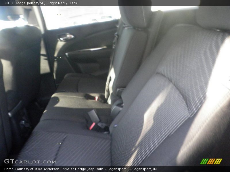 Bright Red / Black 2013 Dodge Journey SE