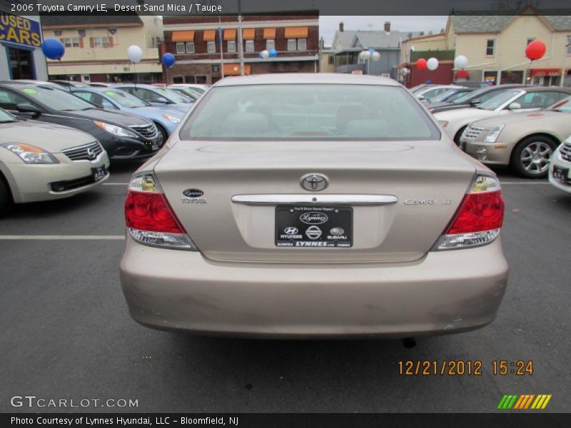 Desert Sand Mica / Taupe 2006 Toyota Camry LE