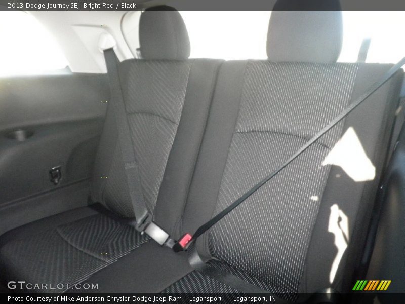 Bright Red / Black 2013 Dodge Journey SE