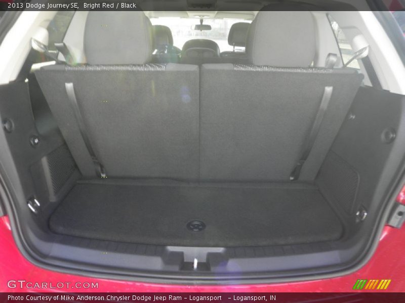 Bright Red / Black 2013 Dodge Journey SE