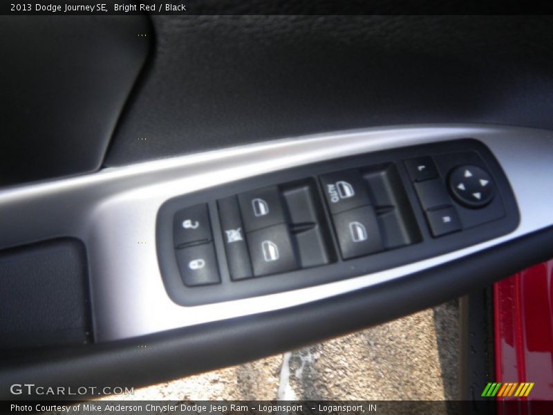 Bright Red / Black 2013 Dodge Journey SE
