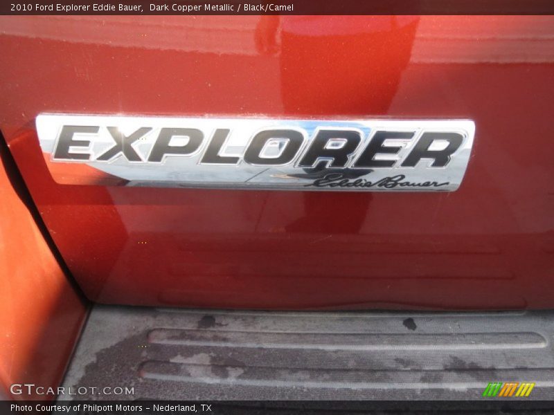 Dark Copper Metallic / Black/Camel 2010 Ford Explorer Eddie Bauer