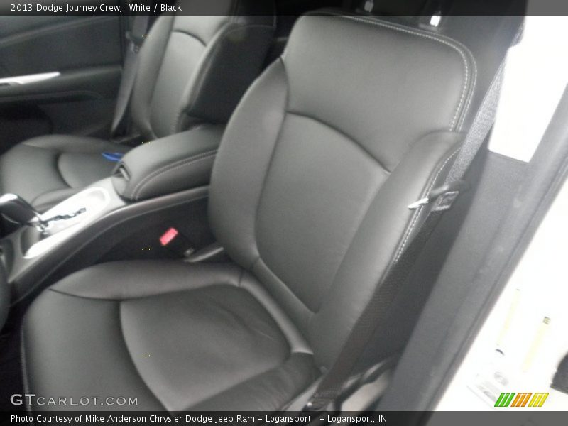 White / Black 2013 Dodge Journey Crew