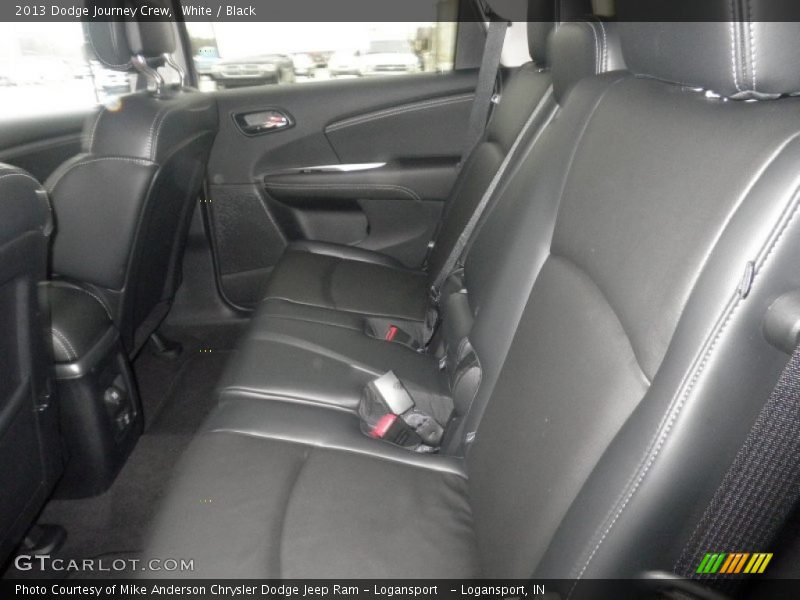 White / Black 2013 Dodge Journey Crew