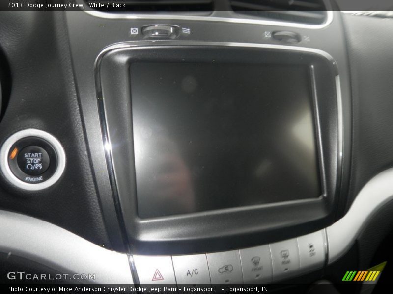 White / Black 2013 Dodge Journey Crew