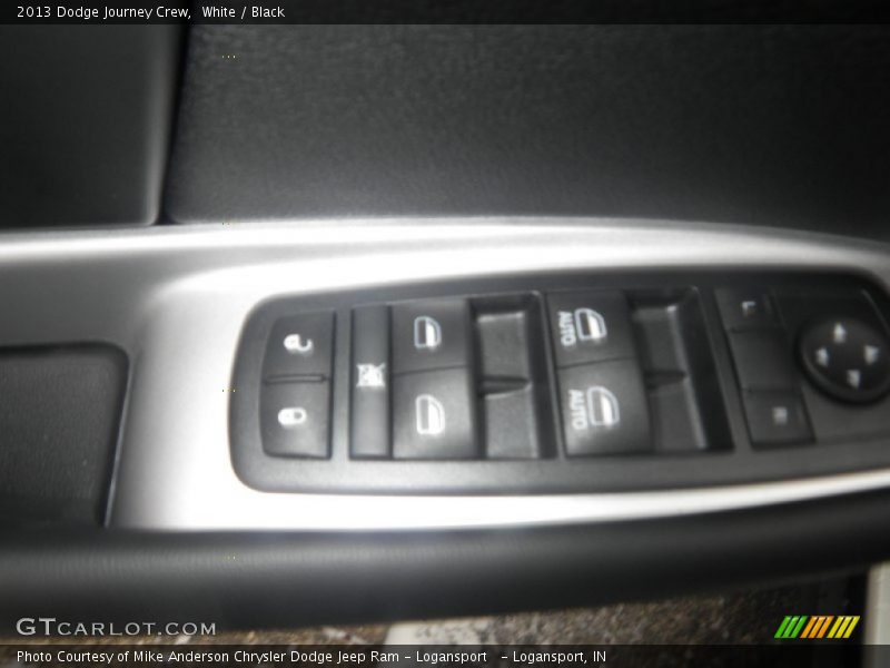 White / Black 2013 Dodge Journey Crew