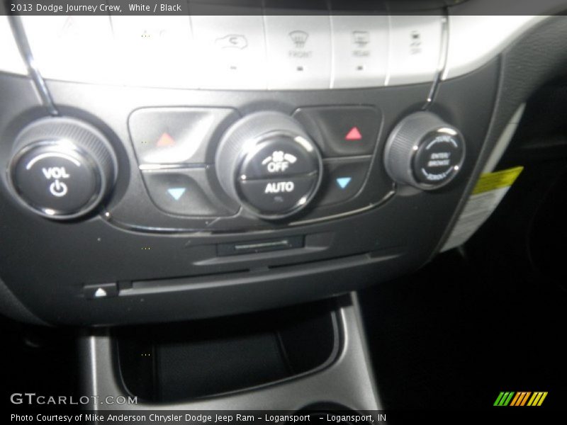 White / Black 2013 Dodge Journey Crew