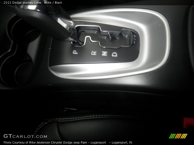White / Black 2013 Dodge Journey Crew