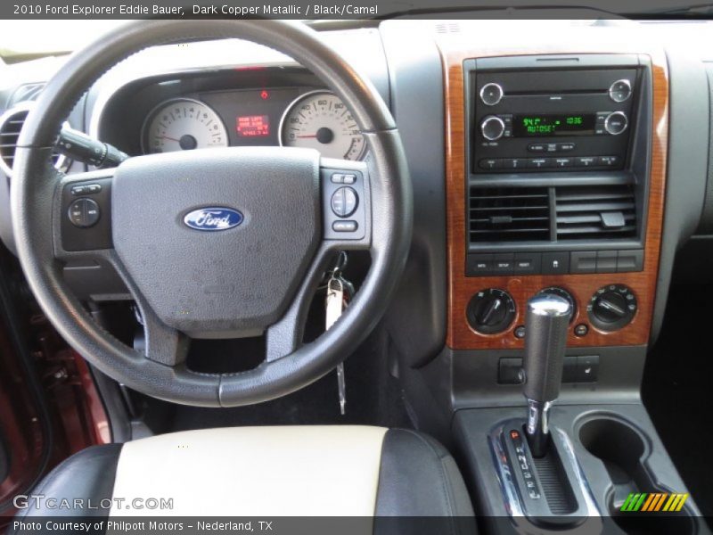 Dark Copper Metallic / Black/Camel 2010 Ford Explorer Eddie Bauer