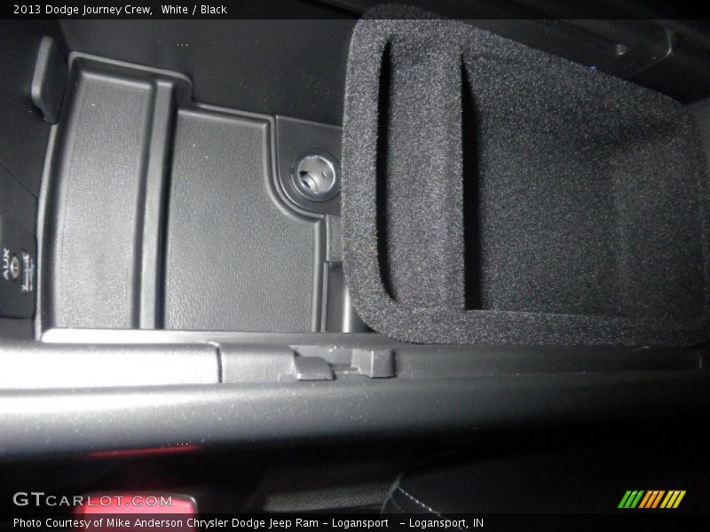 White / Black 2013 Dodge Journey Crew