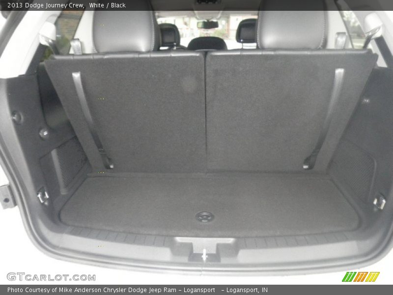 White / Black 2013 Dodge Journey Crew