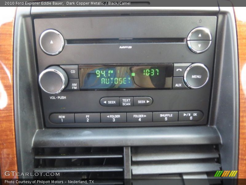 Dark Copper Metallic / Black/Camel 2010 Ford Explorer Eddie Bauer