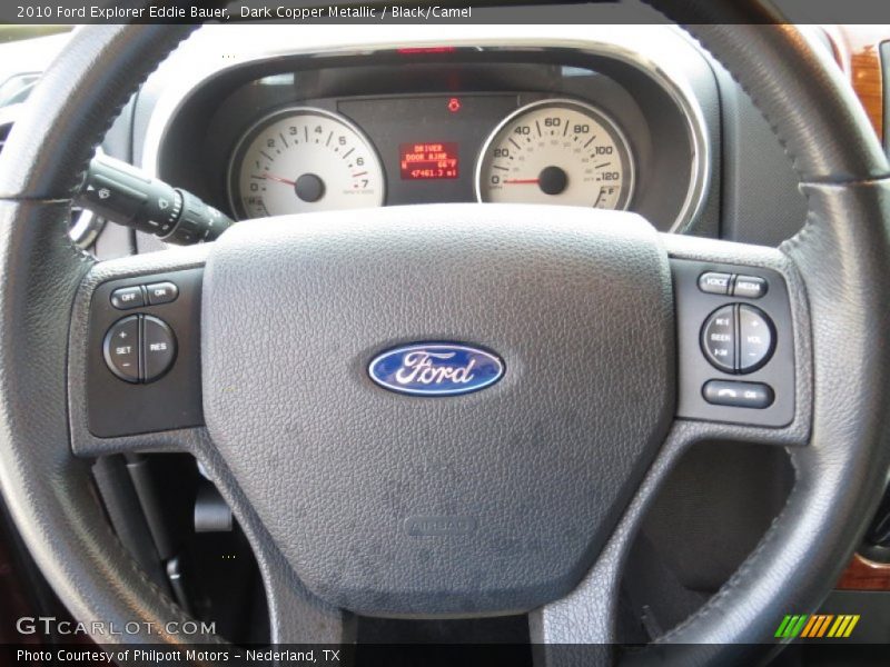 Dark Copper Metallic / Black/Camel 2010 Ford Explorer Eddie Bauer